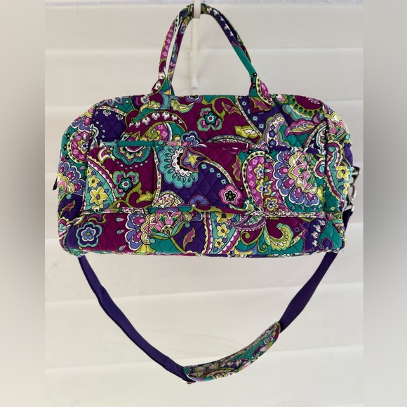 Vera Bradley Heather Purple Paisley Weekender Bag - Picture 2 of 8